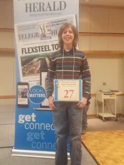 Middle School student participates in spelling bee