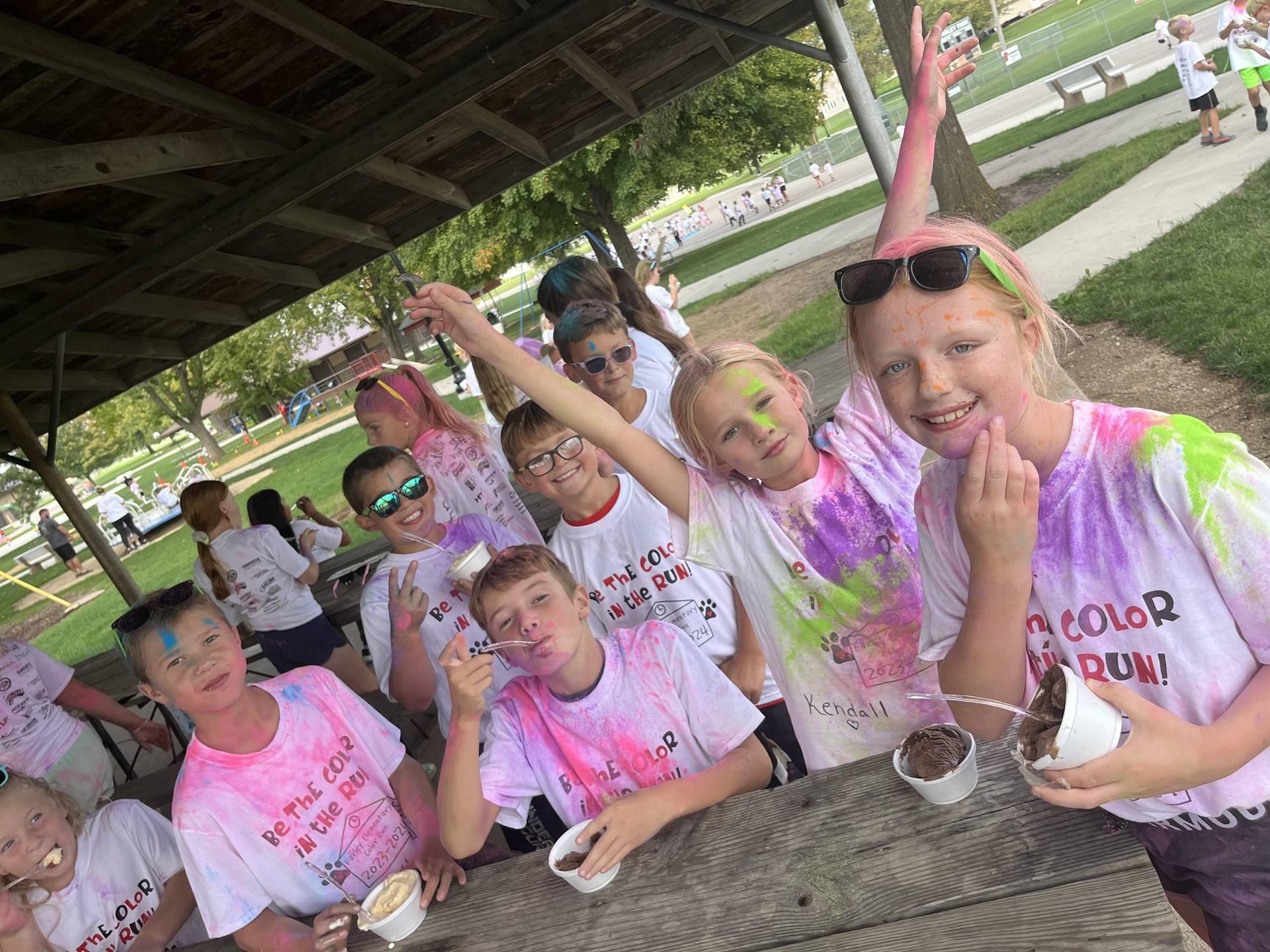 Ice cream after Color run