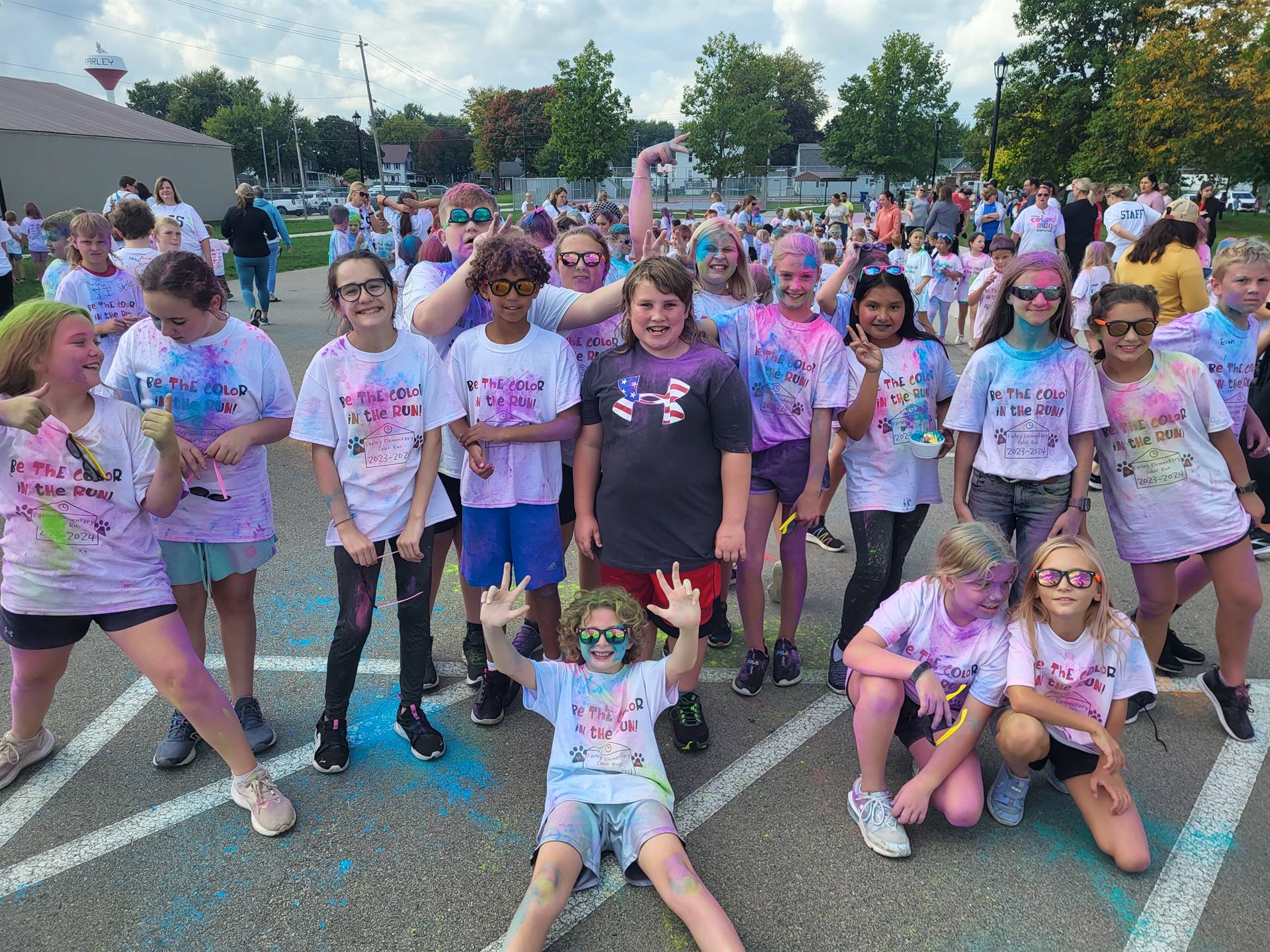 5th grade after color run